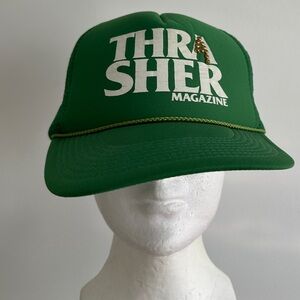 Thrasher Magazine Green Trucker Cap